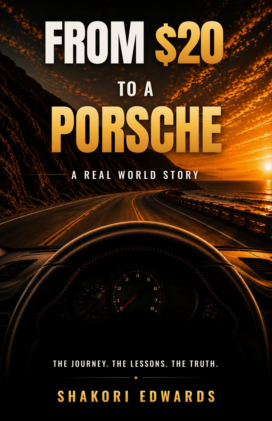 Book cover of From $20 to a Porsche: A Real World Story by Shakori Edwards